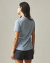 Women's Classic Cotton Crew Tee - Blue Stream